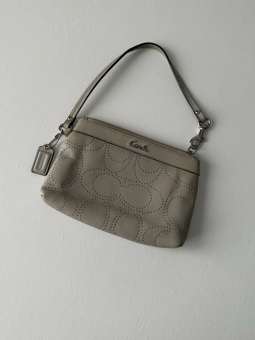 Coach Leather Wallet Wristlet